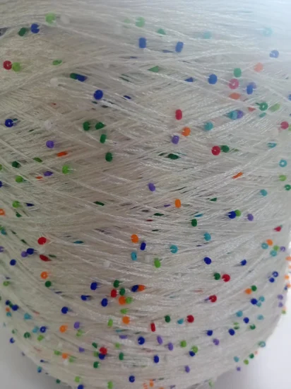 Filato di paillettes a pennello in doppio spandex da 13 nm